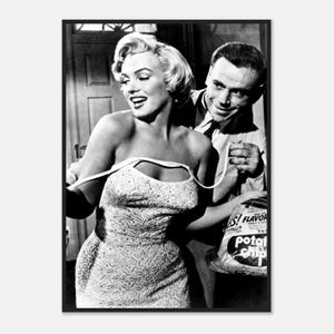 The Seven Year Itch Poster | 1955 Marilyn Monroe Print | Iconic Vintage Hollywood Wall Art | Digital Download
