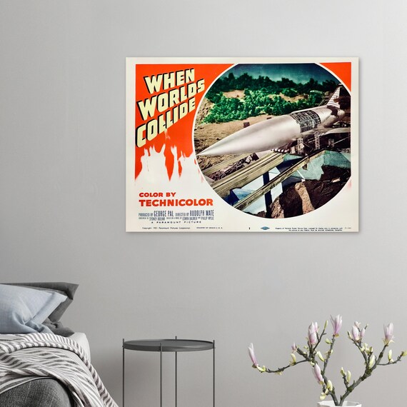 When Worlds Collide Poster – 1951 Sci-fi Disaster Movie Print