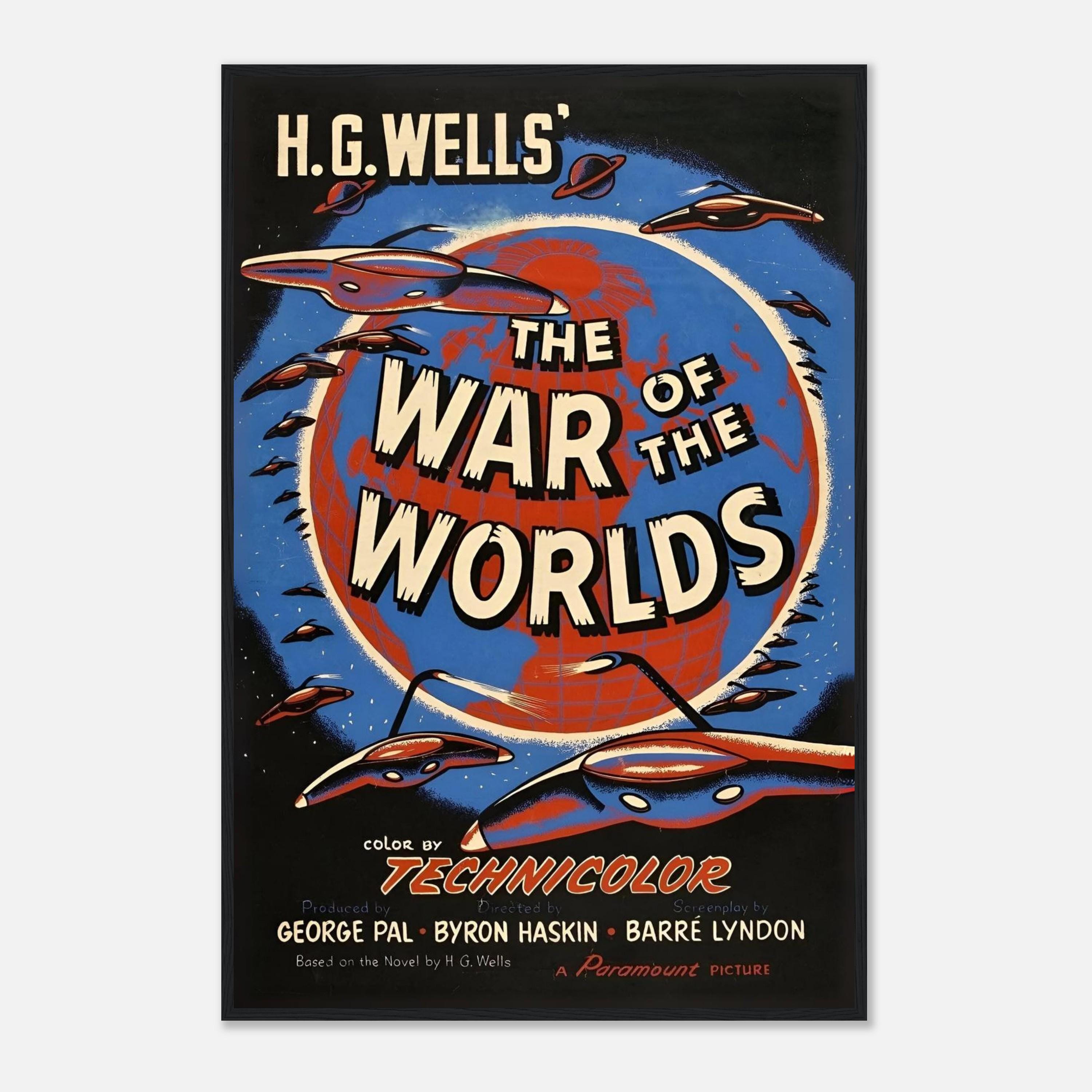 宇宙戦争ポスター – 1953年ヴィンテージSF映画プリント – クラシックな 