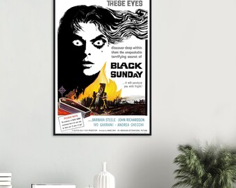 Black Sunday 1960 Movie Poster | Classic Italian Horror Art