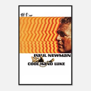 Cool Hand Luke Poster | 1967 Paul Newman Print | Vintage Prison Drama Movie Wall Art | Digital Download