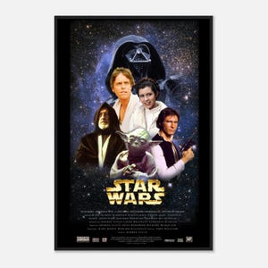 Star Wars 1977 Movie Poster – Vintage Sci-Fi Wall Art, Retro Cinema Print, George Lucas Classic - Digital Download