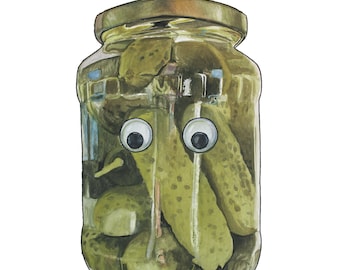 This Painting Is Kind Of A Big Dill - 8x10 - Watercolor Print