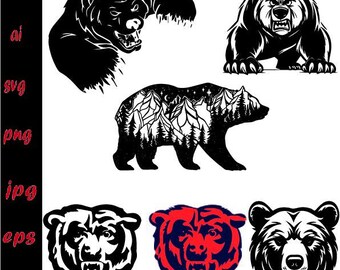 Wild Bear Metal Wall Art, Bear Wall Decor, Bear Gifts, Metal Wall Decor, Metal Wall Art, Metal Wolf Sign, Hunting Wall Decor, Bear Wall Art