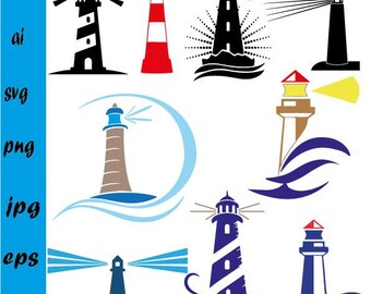 Lighthouse. Svg Png Eps Dxf Cut files