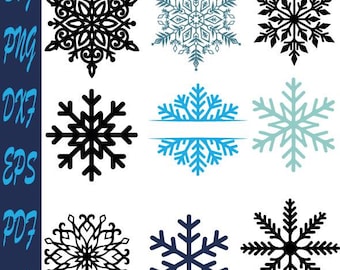 Snowflakes Svg Bundle,Snowflakes Svg,Winter Svg,Christmas Svg,Snowflake Cricut,Snowflake Cut File
