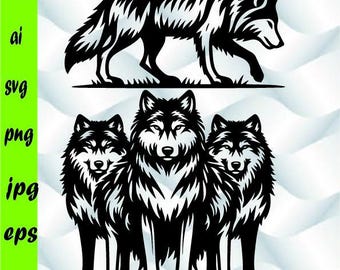 遠吠えするオオカミ SVG - オオカミ捕食動物オオカミ遠吠えシルエット