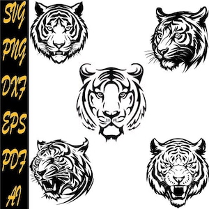 Tiger Head Svg Tigers Head SVG Tiger SVG T-shirt Svg Tiger Face SVG Tiger Png Tiger Jpg Eps tiger svg png ai dxf png pdf tiger