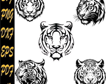 Tiger Head Svg Tigers Head SVG Tiger SVG T-shirt Svg Tiger Face SVG Tiger Png Tiger Jpg Eps tiger svg png ai dxf png pdf tiger
