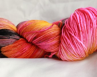 POTION- Speckled super wash merino nylon sock 100 grams 463 yds 75, 25