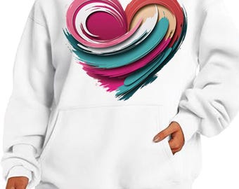 Valentines Day Heart Png, Brushstroke Valentines Png, Retro Valentine Png, Pink, Love Png, Girls Valentine Png, Valentine Shirt Design