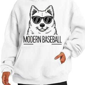 Modern Baseball Shirt, Dog Graphic Shirt, Coll Dog Shirts, Baseball T-Shirt, Game Day Baseball Shirts, Baseball Player Gift, Funny Baseball