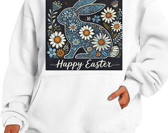 Happy Easter Bunny PNG, Easter Png Download, Tee Shirt Sublimation PNG, Easter Shirt Png, Png For Tshirt, Floral Easter T-shirt Design Png