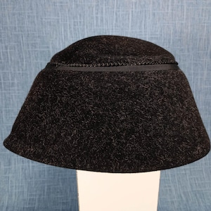 Vintage Delisa Wool Burgundy Sequin Cocktail Brim Hat Daytons Tag Daytons Hat - Etsy main image 4