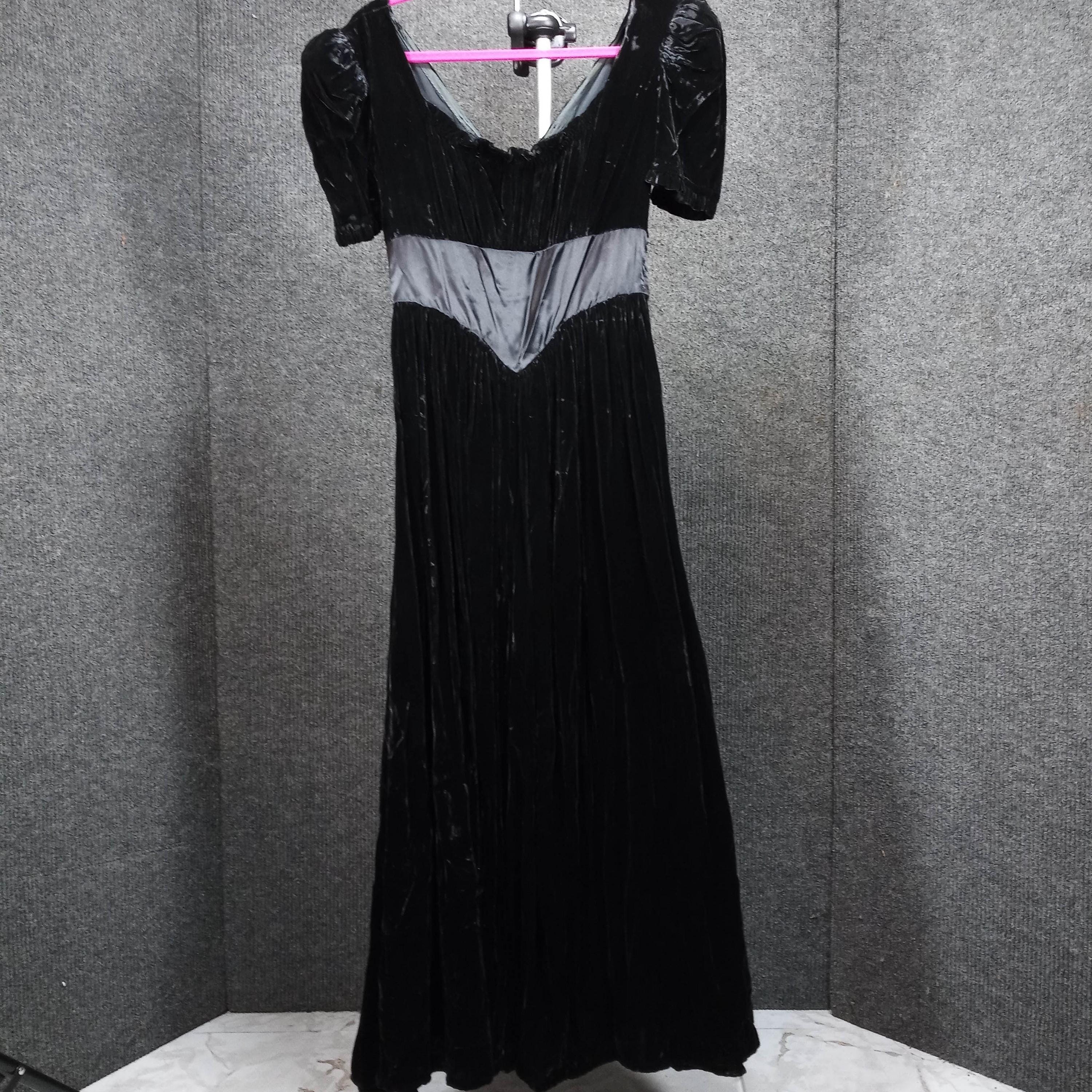 Black Empire Gown - Etsy