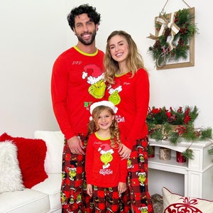 Grinch Family Pajamas Etsy