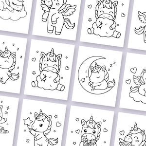 Printable unicorn coloring pages for toddlers and preschool kids with large, easy-to-color images. This bundle features magical themes that inspire imagination and creative play. Ideal for homeschool, classroom activities, or fun daily entertainment.