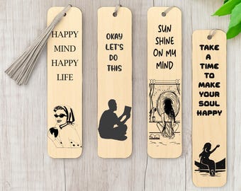 Laser Cut Bookmark SVG Bundle: Engraving Templates (Digital Download)