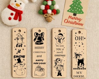 Christmas Bookmarks Mini Bundle: Laser Cut SVG Files
