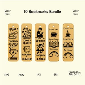 10 Dzisiaj czytelnik Jutro lider Projekty zakładek Laser Ready SVG Cut Files Bundle. Laser Ready For Glow forge, Lightburn i xtool.