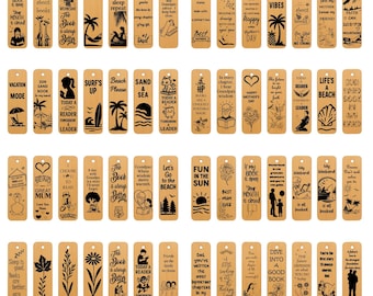Laser Cut Bookmark SVG Mega Bundle: 56 Reading Quote Designs (Digital Download