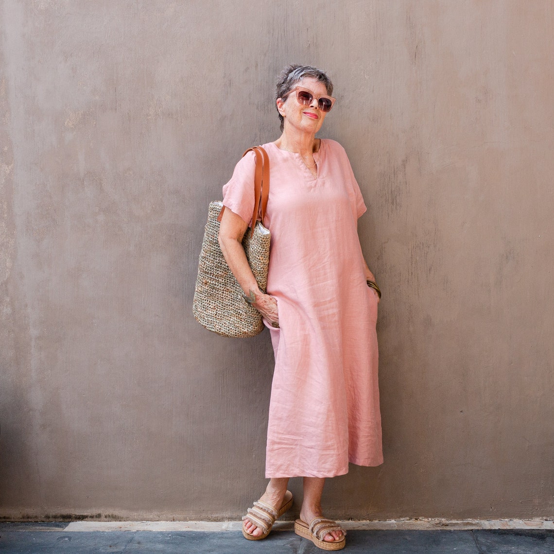 Split Neck Dress - PDF Sewing Pattern XS- 3XL - Etsy