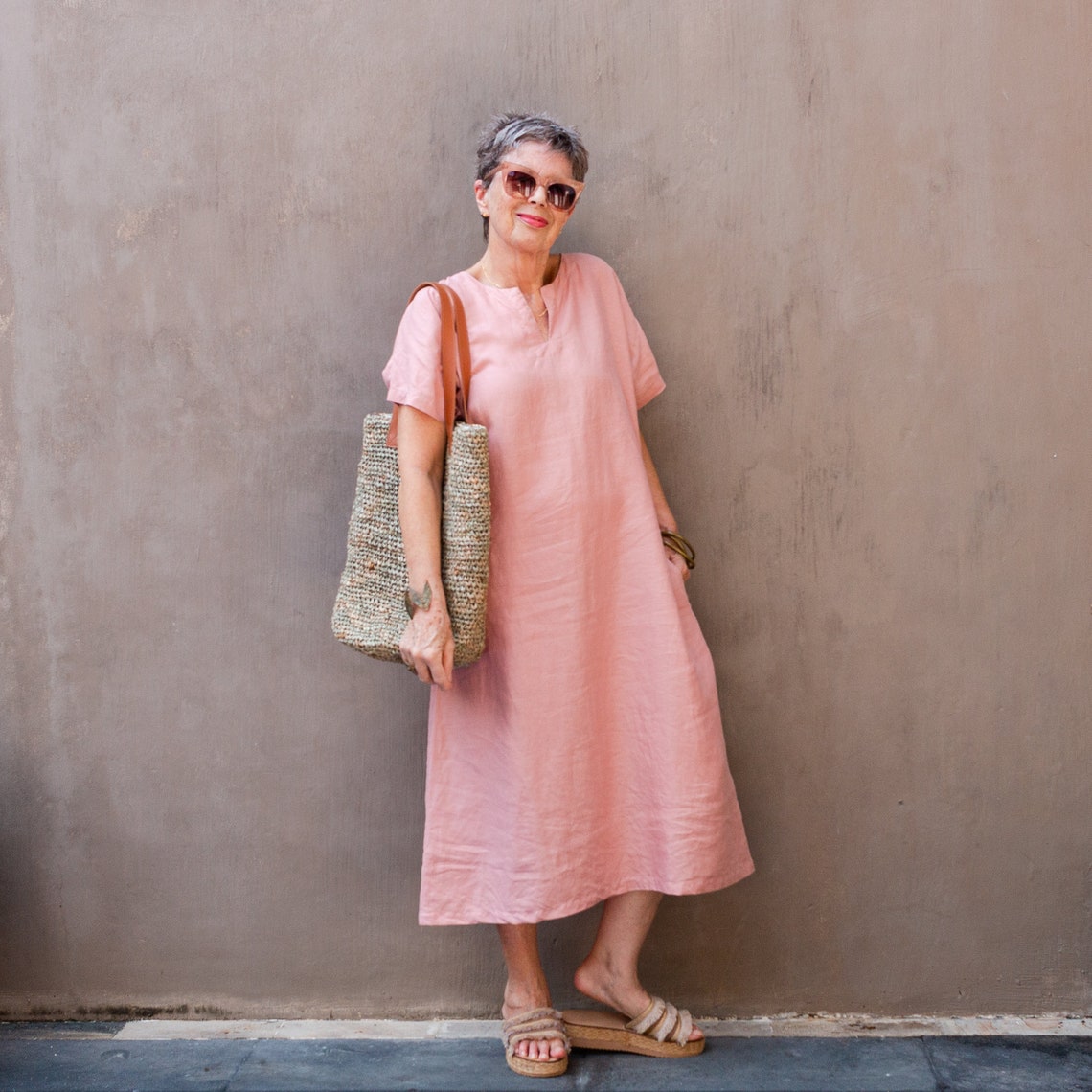 Split Neck Dress - PDF Sewing Pattern XS- 3XL - Etsy