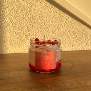 Strawberry Cream Candle Strawberry Scented Birthday Gift Ideas