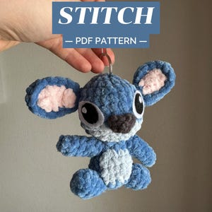 Stitch Crochet Pattern PDF | Plush Yarn Amigurumi | Disney Inspired DIY | Beginner Friendly