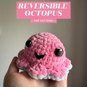 Crochet Reversible Octopus Pattern PDF | Amigurumi Double-Sided Octopus Tutorial | Beginner-Friendly Digital Download | English Pattern