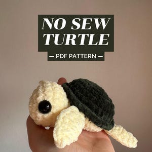 No-Sew Crochet Turtle Pattern – Easy Amigurumi PDF Pattern
