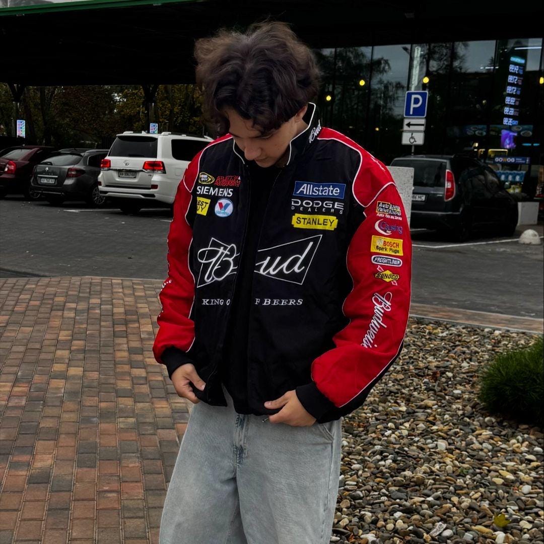 Retro Racing Jacket Etsy Ireland