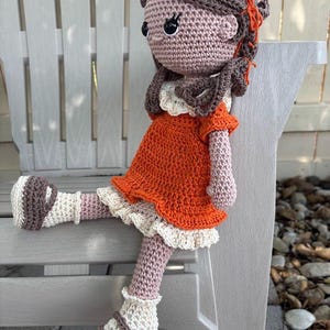 Amigurumi  finished crochet doll with clothes