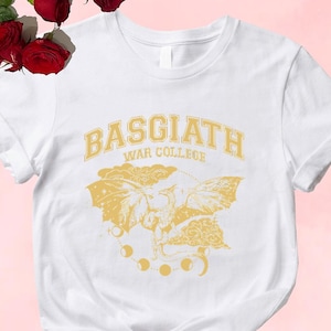 Vierter Flügel Basgiath War College Shirt, Dragon Rider Merch, Comfort Colors T-Shirt, Violet Sorrengail Geschenk, Rebecca Yarros Bookish Shirt