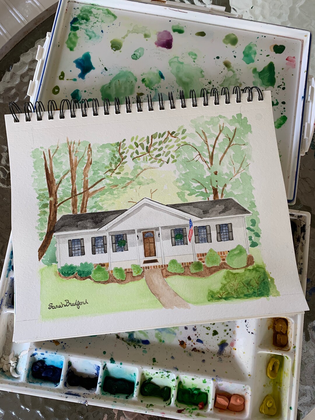 MADE TO ORDER: Custom Watercolor House Painting Free Shipping - Etsy