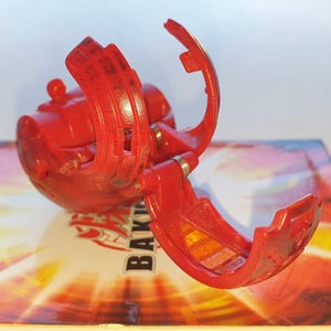 Bakugan Dual Elfin Red Pyrus 560G Battle Brawlers Bakusteel - Fast Shipping image 3
