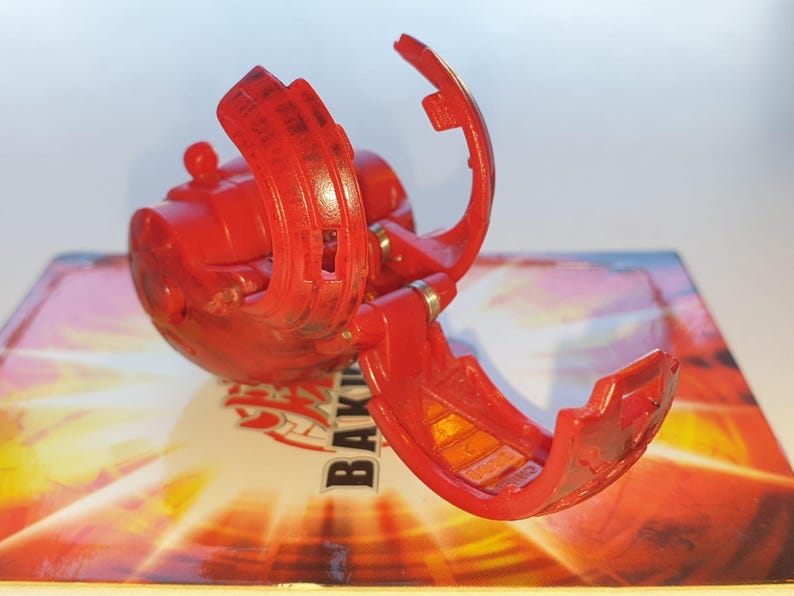 Bakugan Dual Elfin Red Pyrus 560G Battle Brawlers Bakusteel - Fast Shipping image 3