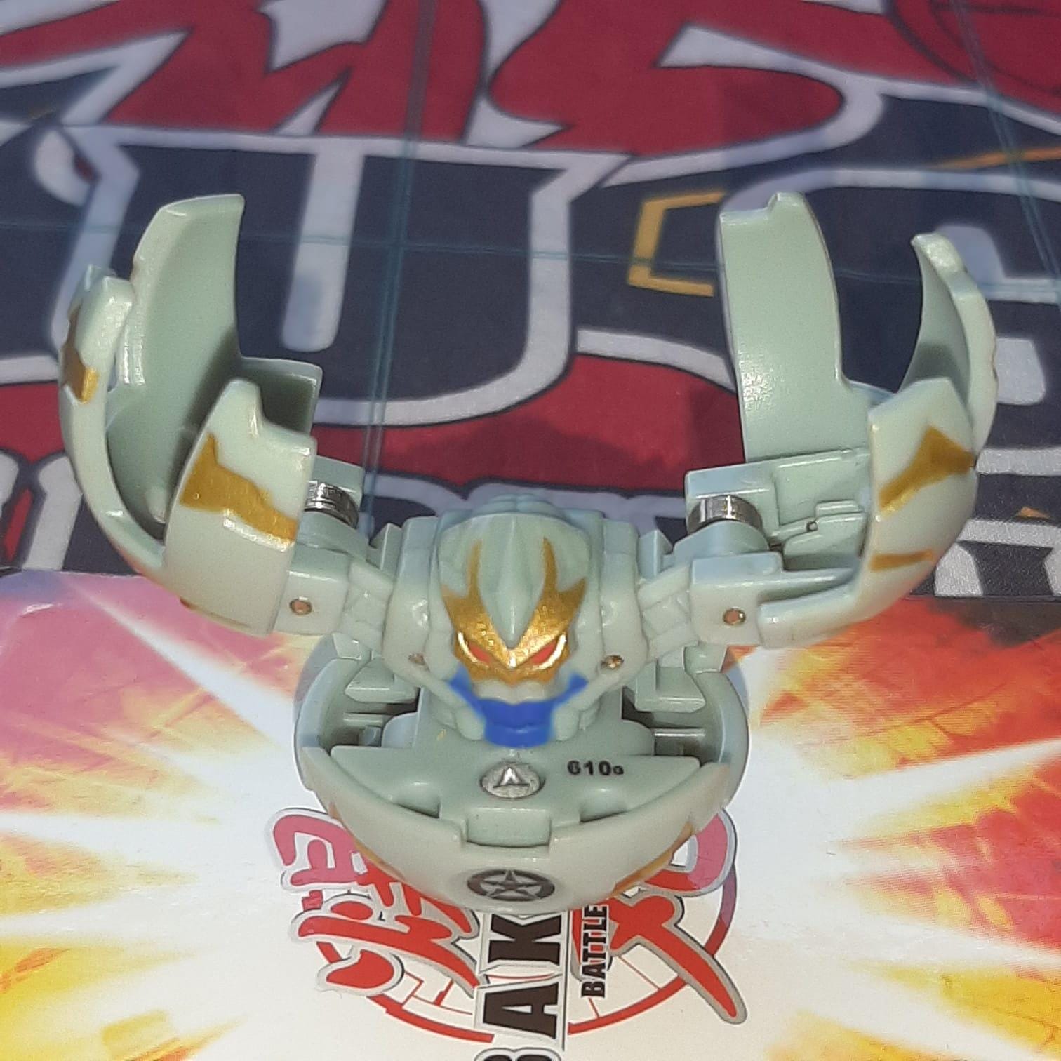 Bakugan Fear Ripper 610g Gray Haos BATTLE BRAWLERS Rare - Fast