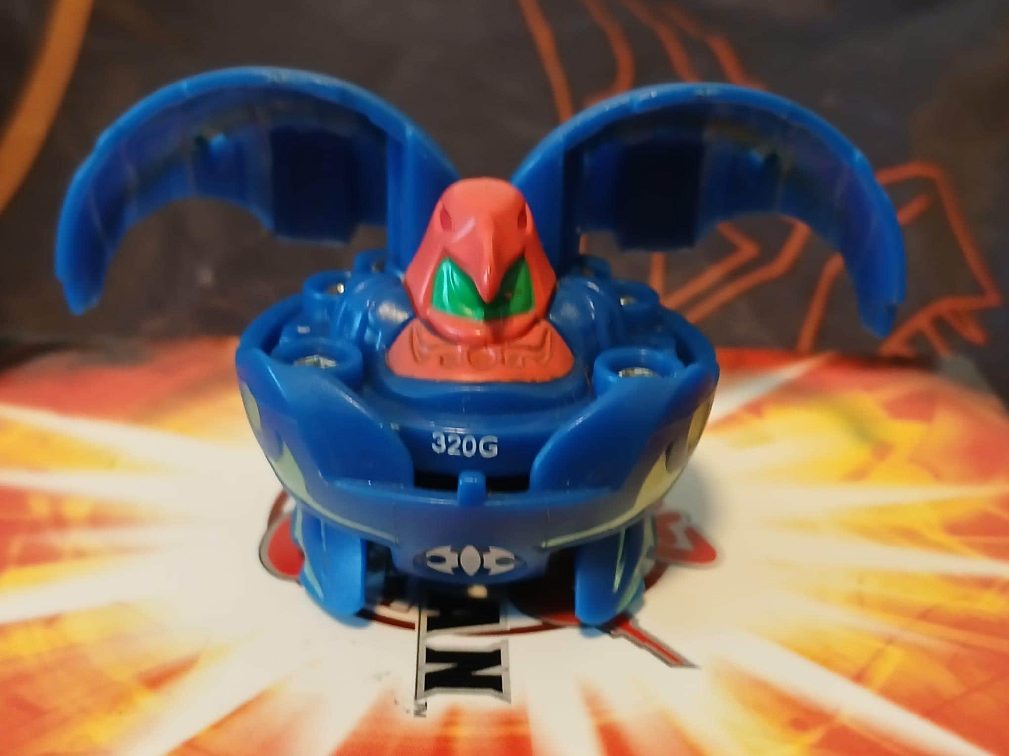 Bakugan Battle Brawlers Blue Aquos Ravenoid 500g RARE - FAST