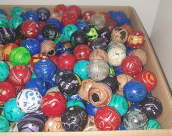 Random Lot Of 10+ Bakugan Battle Brawlers Toys - Metal Figures & Ships - Spin Master (Used)