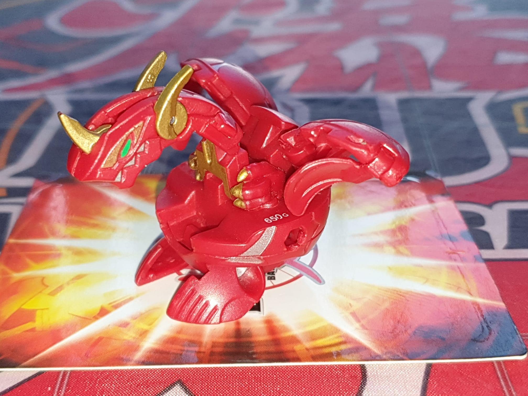 Bakugan Neo Dragonoid 650g Red Pyrus Rare Battle Brawlers MAXUS