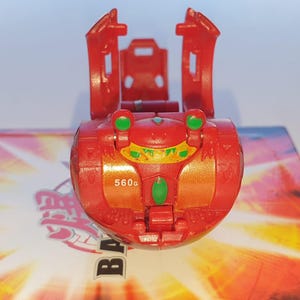 Bakugan Dual Elfin Red Pyrus 560G Battle Brawlers Bakusteel - Fast Shipping image 6