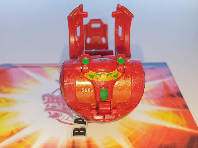 Bakugan Dual Elfin Red Pyrus 560G Battle Brawlers Bakusteel - Fast Shipping image 6