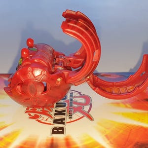 Bakugan Dual Elfin Red Pyrus 560G Battle Brawlers Bakusteel - Fast Shipping image 2