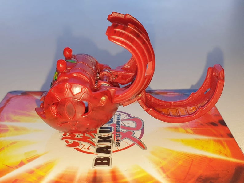 Bakugan Dual Elfin Red Pyrus 560G Battle Brawlers Bakusteel - Fast Shipping image 2