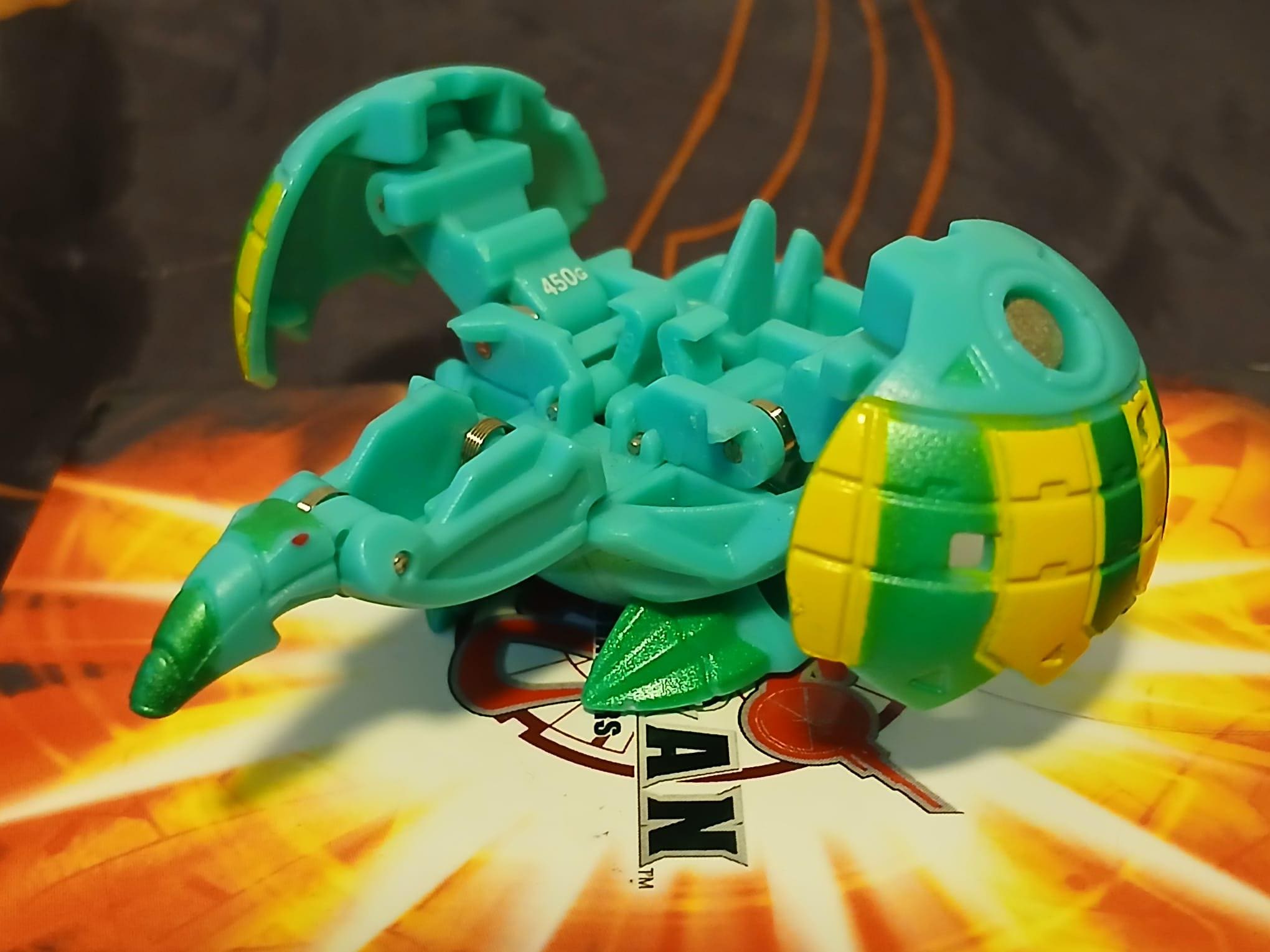 Bakugan Wired 450g Green Ventus Rare Battle Brawlers - FREE