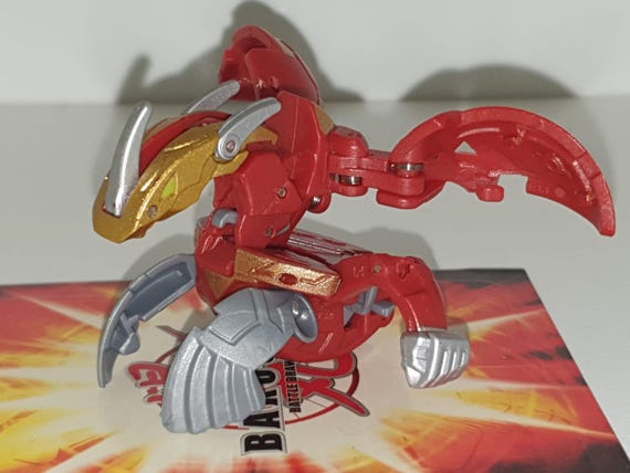 Bakugan Titanium Dragonoid Pyrus – Mechtanium Surge – Métal – état Parfait – Rare