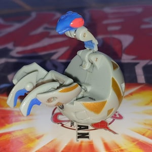 Bakugan Mantris 460g Szary Haos BATTLE BRAWLERS Rzadki - Szybka wysyłka