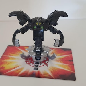 Bakugan Razenoid Black Darkus 600-950G Mechtanium Surge G-Change Battle Brawlers