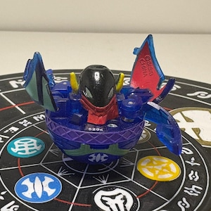 Bakugan Aquos Preyas Diablo Battle Brawlers Genomskinlig 520g Rare - Snabb Frakt